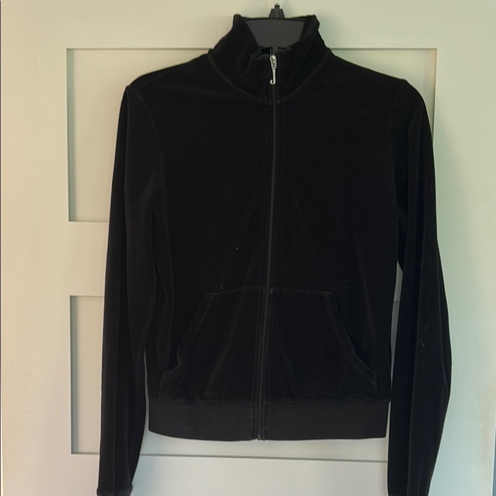 Vintage 2005 Juicy Couture Women's Black Velvet Jacket Large